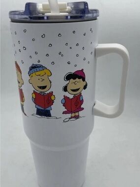 Large Peanuts Stainless Steel Holiday Tumbler